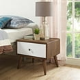 thumbnail image 3 of Modway Transmit Nightstand in Walnut White, 3 of 7