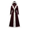 thumbnail image 4 of Elegant Style Blend Hooded Coat With Flared Sleeves And Trim For A Timeless Outerwear winter clothing for women, 4 of 4