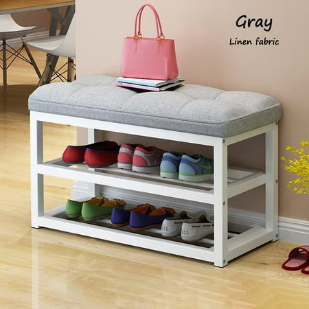 storage shoe 6x11 8x17 organizer cushion rack seat inch tier hallway entryway bench