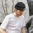 thumbnail image 7 of Hsqqdc Denim Docker Hat, Fashion Brimless Beanie Cap Rolled Cuff Sailor Style, 7 of 7