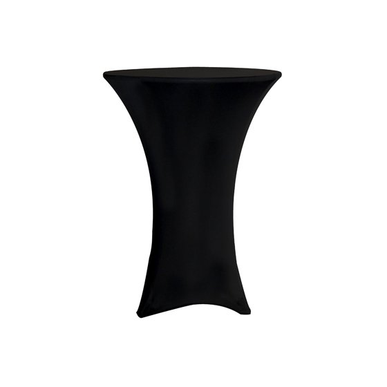 Your Chair Covers 36 Inch Highboy Tail Round Stretch Spandex Table Cover Black For Wedding Party Birthday Patio Etc