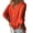 Orange, variant on LAVA Womens Fashion Plus Size Tops V Neck 3/4 Sleeve T-shirts Button Down Shirts Blouses (Orange, XL)