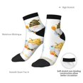 thumbnail image 6 of Fuzoiu Gnomes Honey Bee Print Adult Socks, Crew Moisture-wicking Socks, Unisex Cushion Crew Socks,Casual Sports Ankle Socks, 6 of 7