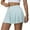 Light Blue, variant on Women Tennis Skirts Athletic High Waisted Golf Skorts with Inner Shorts (Light Blue XL)