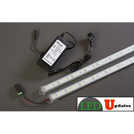 - 2x 20-inch LED showcase light pure white U5630 package with UL 12v Ac Adapter