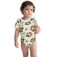 thumbnail image 3 of Daiia Vintage Bike Flower Butterfly Printed Unisex-Baby Short Sleeve Onesies Bodysuits Baby Climbing Clothes Soft and Comfortable Romper with Expandable Shoulder Design-6 Months, 3 of 8