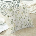 thumbnail image 4 of Spring Pillow Covers 18x18 Inch Set of 2, Sage Green Yellow Wild Flower Throw Pillows Case,Colorful Seasonal Floral Plant Outdoor Decorative Farmhouse Decor Cushion Covers for Sofa Bed Couch, 4 of 6