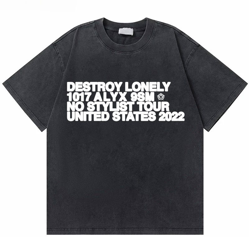Hip Hop Washed Vintage Rapper Destroy Lonely No Stylist Tour