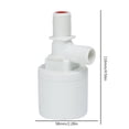 thumbnail image 2 of Válvula de flotador de plástico de 1/2 3/4 1 pulgada para tanque de agua/reposición de agua automática de torre, 2 of 7
