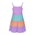 thumbnail image 6 of 4-5 Years Little Girls Dress Sleeveless Casual Twirl Dresses Print Sundress, 6 of 7