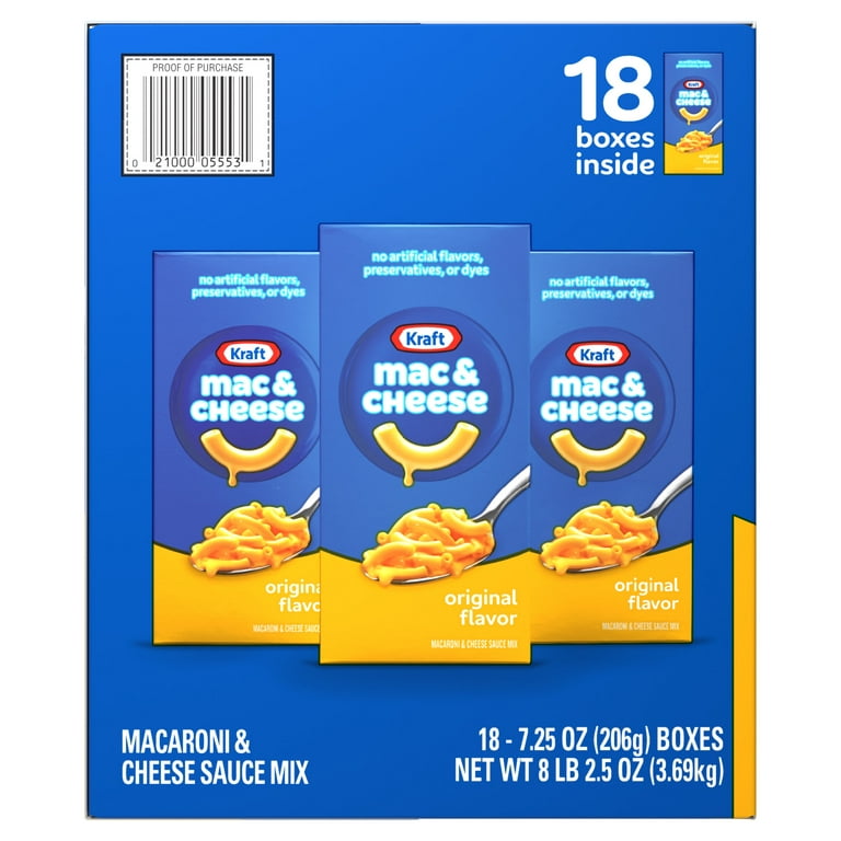 Kraft Original Macaroni and Cheese Dinner, 7.25 oz Box