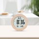 thumbnail image 2 of Reloj despertador digital de madera con pantalla LCD y pantalla de temperatura, 2 of 2