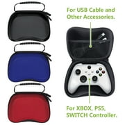 omarando Carrying Case for Xbox Bag,Compatible with XBOX SERIES X/S, Accessory Storage for Xbox Games and Accessories,with Game Pad Protection Box (Black-White)