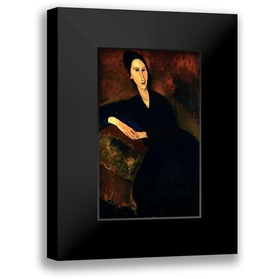 Modigliani, Amedeo 10x14 Black Modern Framed Museum Art Print Titled - Anna Zborowska
