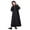 a-Black339, variant on FINALGANG Boy's Top Fall Winter Kids Solid Color Long Sleeve Hooded Traditional Robe With Zipper For Daily Traditional Occasions Activities Casual Top