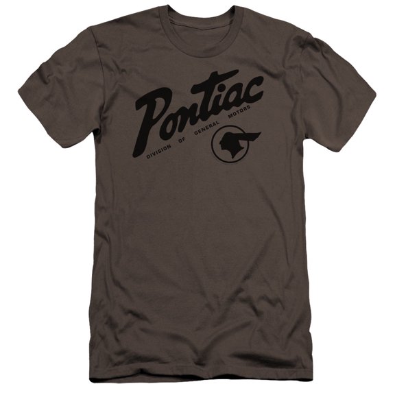 Pontiac Division Premium Adult Slim Fit 30/1 T-Shirt Charcoal