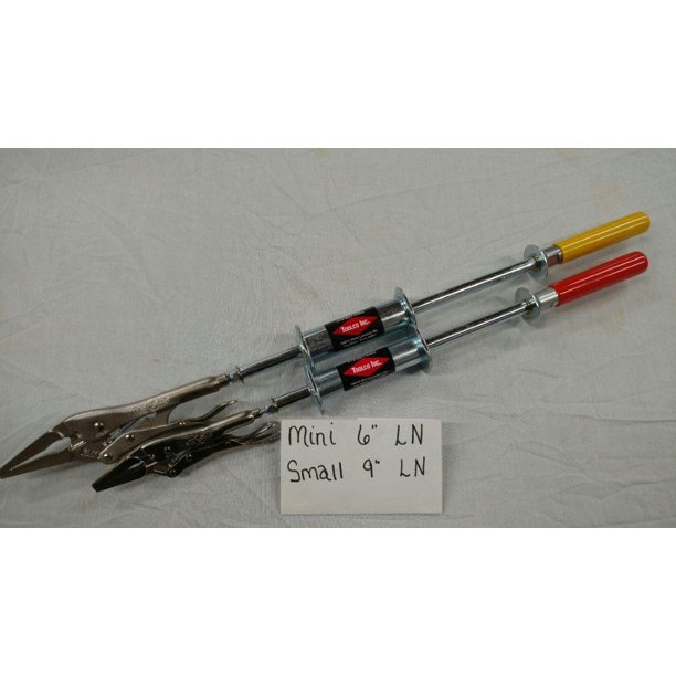 Set of 2 slammer hammers (small & mini) with Needle Nose Vise Grips