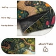 thumbnail image 6 of 2'x6' Rug Runners for Hallways Kitchen, Forest Non Slip Entryway Beside Floor Carpet Runner, Vintage Cottage Mushroom Tree Floral Green Washable Laundry Room Bedroom Throw Rugs Mat for Family Pet, 6 of 8