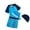 Z-Blue3, variant on JIAYUE Toddler Boys Bathing Suit Three Piece Set Baby Round Neck Swimsuit Short Sleeve Top And Trunks With Cap Cartoon Animal Print Beach Pool Kids Swimwear