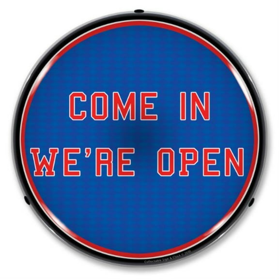 Collectable Sign and Clock Come in Were Open LED Lighted Premium Sign