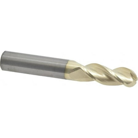 

Accupro 3/8 Diam 1 LOC 3 Flute Solid Carbide Ball End Mill
