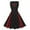 Wine, variant on Zpanxa 1950's Dresses for Women Vintage, V-Neck Patchwork Print Sleeveless Dress, Stretch Slim High Waist Swing Dress, Audrey Hepburn Style Party Dresses Purple S