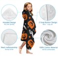 thumbnail image 7 of Musical Halloween Icons Pattern Hooded Bath Towel，60"x35" for Ages 3 To 12 Kids, Quick Dry Lightweight Soft Microfiber Hood Beach Towel Cover Up for Kids, 7 of 7