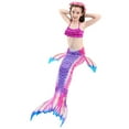 thumbnail image 2 of Girls Mermaid Swimming Tail Kids Mermaid Bathingsuit Sea Costume 3-4Years, 2 of 3