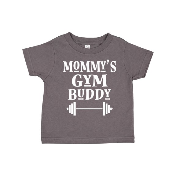 Inktastic Mommy Gym Buddy Fitness Gift Boys or Girls Toddler T-Shirt