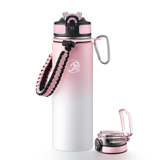 Botella de agua deportiva aislante GOSWAG 700 ml de acero inoxidable