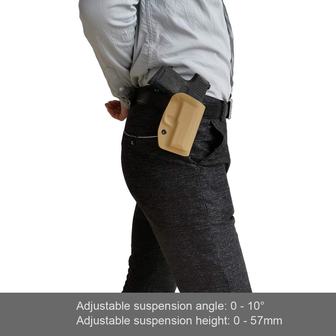 Sig P365 Holsters, P365 Holsters OWB Kydex Holster Custom Fit: Sig P365 / P365 SAS / P365 X Holsters (Tan, Right Hand)