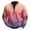 Pink, variant on Men's Casual Sweatshirt American Gradient Print Round Neck Long Sleeve Half Pullover for Winter Retro Daily Wear,Cyan,L