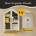 thumbnail image 6 of Arched Bathroom Wall Cabinet with Glass Doors, Above Toilet Cabinet, 6 of 7