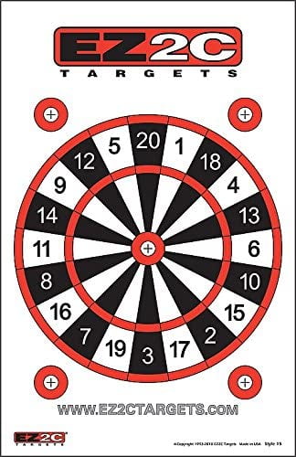 200 EZ2C Targets - Eight Most Popular Styles Combo Package Paper Shooting Targets for Range