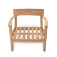 thumbnail image 6 of Outdoor Acacia Wood Club Chair With Beige Cushion Curved Backrest Ergonomic Seating For Patio Garden Corrosion-Resistant Easy Assembly, 6 of 8