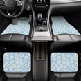 thumbnail image 7 of Fuzoiu Floral Daisy Print Carpet Floor Mats for Car,Car Foot Mat Set,Universal Fit 4 Piece Mat Pad Set,Fits Most Cars Trucks Vans Sedans SUV Auto Carpet Mat Se, 7 of 7