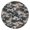Gray Brown Camo, variant on Gray Brown Camo Wavy Shapes Pattern Round Fitted Tablecloth with Elastic Edge,Dining Table Cover Waterproof,Outdoor Round Tablecloth for Camping,Dining,Indoor and Outdoor