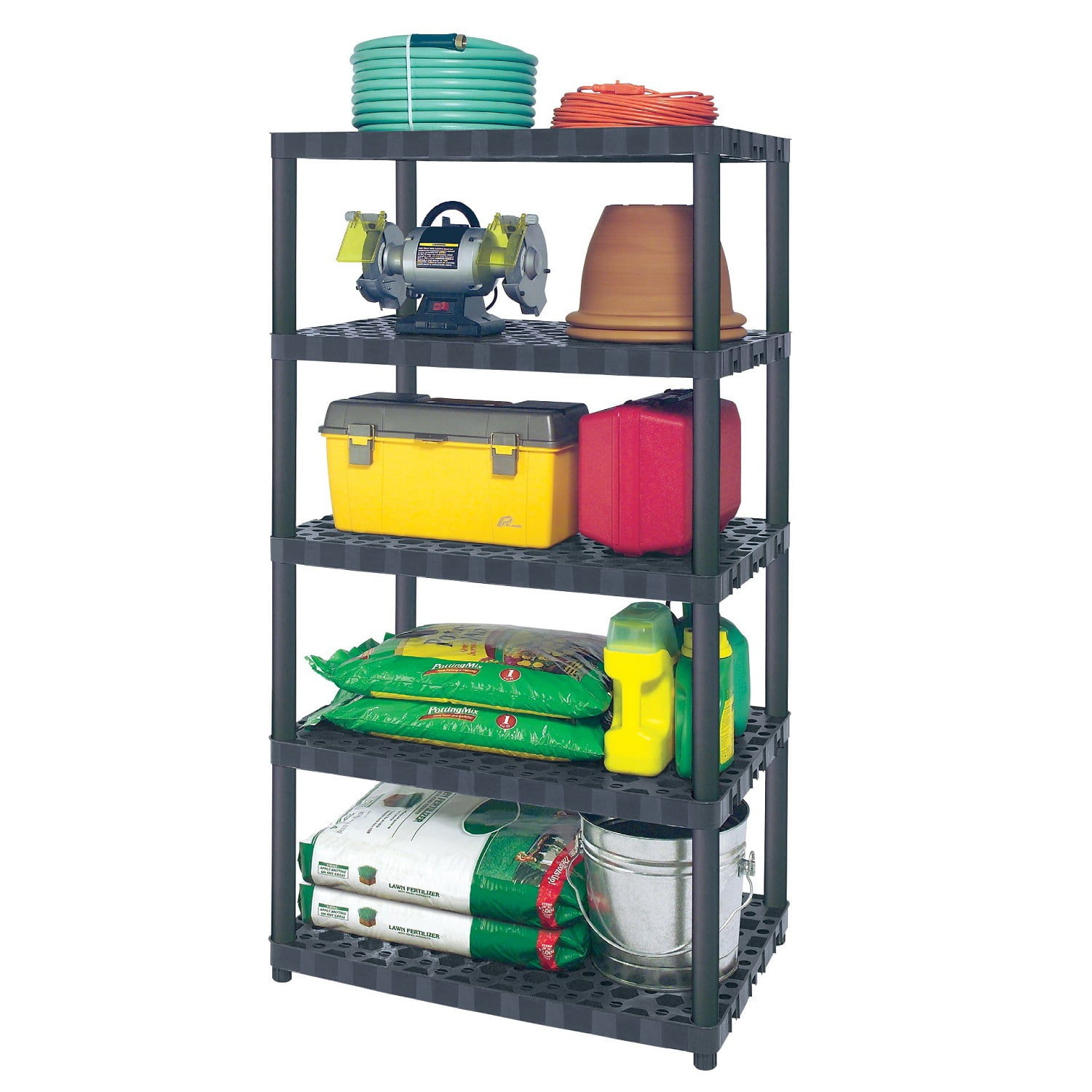 Plano 5 Shelf HeavyDuty Ventilated Shelving Unit 24" Shelf