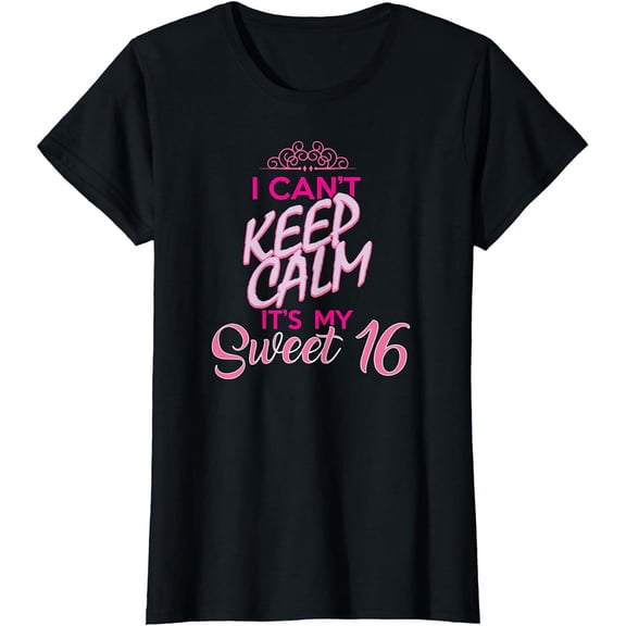 Sweet Sixteen T Shirt 16th Birthday Girls Tee