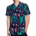 thumbnail image 4 of High Quality Hawaiian Shirts for Men Short Sleeve Aloha Beach Shirt Floral Summer Casual Button Down Shirts Blouses NGAK8U, 4 of 7