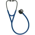 thumbnail image 3 of 3M Littmann Cardiology IV Diagnostic Stethoscope, Stainless Steel Black-Finish Chestpiece, 27" Navy Blue Tube, Black Stem, 3 of 10