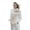 White, variant on Aran Woollen Mills Irish Traditional Scarf Cold Weather Knit Wrap for Women 100% Premium Soft Merino Wool Made in Ireland | Blue