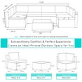thumbnail image 4 of Gotland 7 Piece Outdoor Patio Furniture Sets, Outdoor Furniture Patio Sectional Sofa, All Weather Woven, 4 of 7
