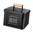 thumbnail image 2 of Tnarru Laundry Dryer Sheet Container Dustproof with Lid for Dorm Wash Room Bathroom Black, 2 of 8