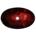 thumbnail image 6 of Canoe Shaped Red Copper Reflections Glass Vessel Sink, 6 of 9