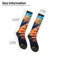 thumbnail image 2 of Fotbe Yellow Fish Seahorse Calcetas Divertidas Estampadas para Hombre y Mujer, Calcetas de Algodón hasta la Rodilla para Caminar, Correr, Enfermería y Embarazo, 2 of 6
