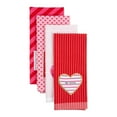 thumbnail image 5 of Contemporary Home Living Love Hearts Valentine's Day Kitchen Dishtowels - 28" - Red and Pink - Set, 5 of 6