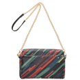 thumbnail image 2 of FORMRS Women Crossbody Purse with Chain Strap Vegan Leather Shoulder Handbag, Red Abstract Lines, 2 of 7
