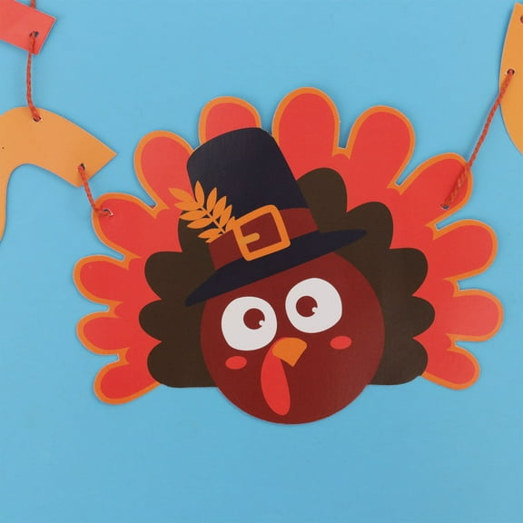 FRCOLOR Thanks Giving Party Banner Party Turkey Decoration Banner Decorative Party Banner