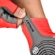 thumbnail image 2 of Guantes de seda de hielo para mujer y hombre, guantes deportivos para ciclismo, guantes de mano con medio dedo (rojo L), 2 of 4